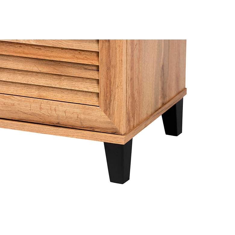 Image 4 Coolidge 29 1/2" Wide Oak Brown 2-Door Shoe Storage Cabinet more views