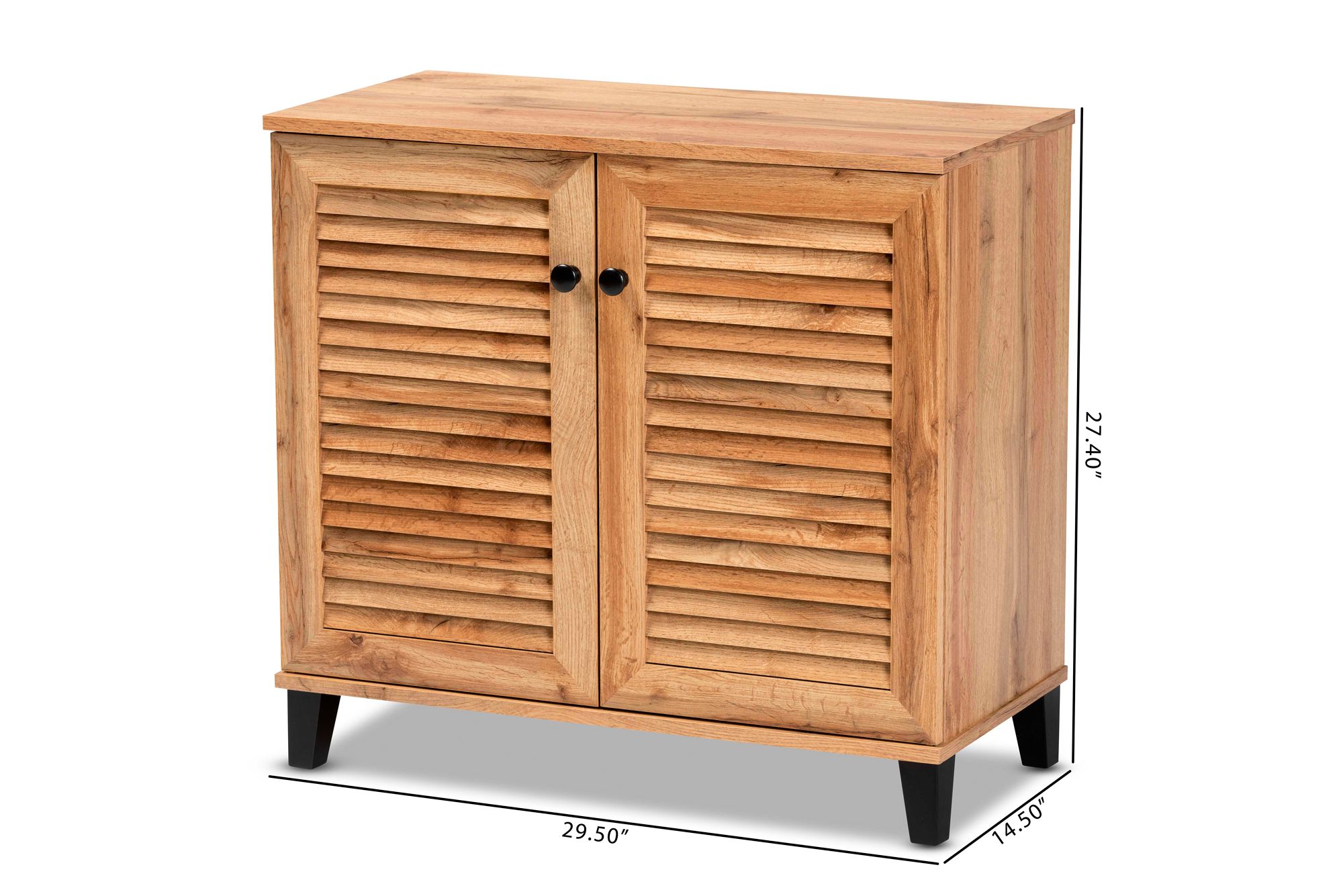Coolidge 29 1/2" Wide Oak Brown 2-Door Shoe Storage Cabinet