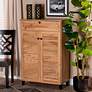 Coolidge 30 1/2" Wide Oak Brown 5-Shelf Shoe Storage Cabinet