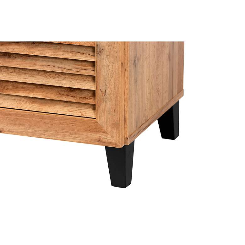 Image 4 Coolidge 30 1/2" Wide Oak Brown 5-Shelf Shoe Storage Cabinet more views
