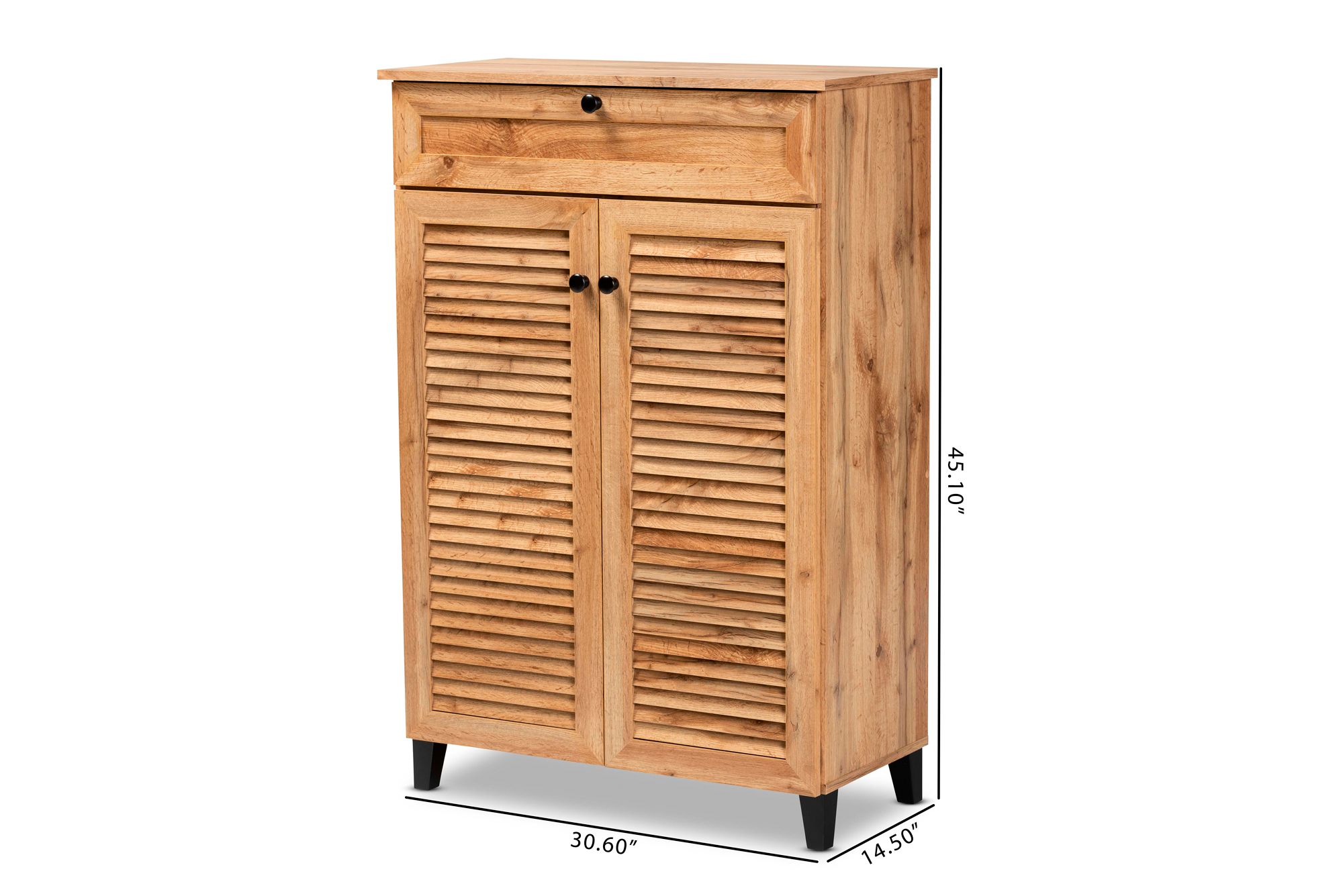 Coolidge 30 1/2" Wide Oak Brown 5-Shelf Shoe Storage Cabinet