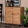 Coolidge 30 1/2"W Oak Brown 1-Drawer Shoe Storage Cabinet