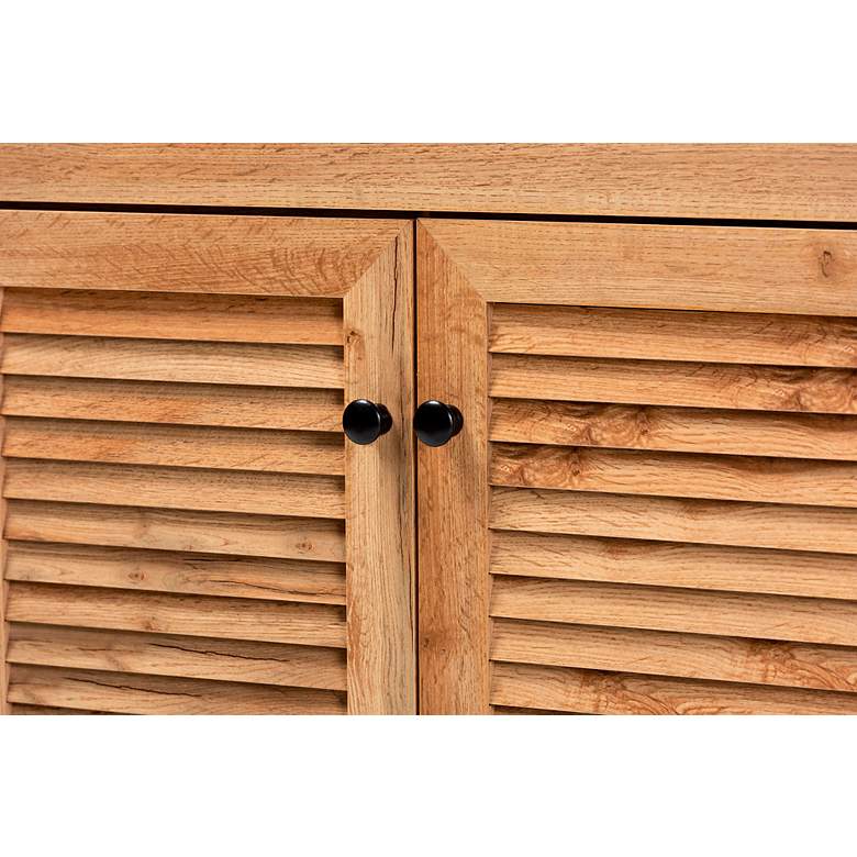 Image 3 Coolidge 30 1/2"W Oak Brown 1-Drawer Shoe Storage Cabinet more views
