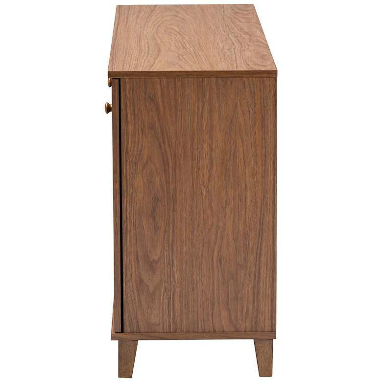 Image 7 Coolidge 44 1/2"W Walnut Brown 8-Shelf Shoe Storage Cabinet more views