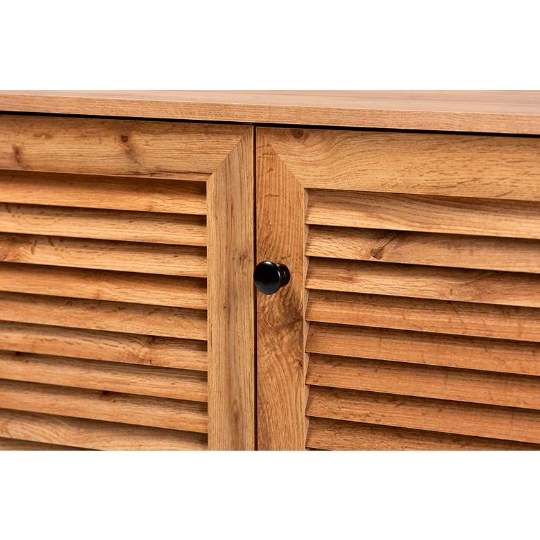 Image 3 Coolidge 44 1/4" Wide Oak Brown 3 -Door Shoe Storage Cabinet more views