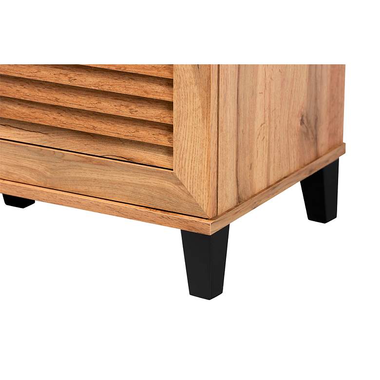 Image 4 Coolidge 44 1/4" Wide Oak Brown 3 -Door Shoe Storage Cabinet more views