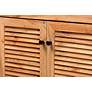 3_Coolidge 45 1/4" Wide Oak Brown 3-Door Shoe Storage Cabinet more views