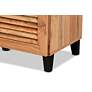 4_Coolidge 45 1/4" Wide Oak Brown 3-Door Shoe Storage Cabinet more views