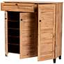 Coolidge 45 1/4" Wide Oak Brown 3-Door Shoe Storage Cabinet