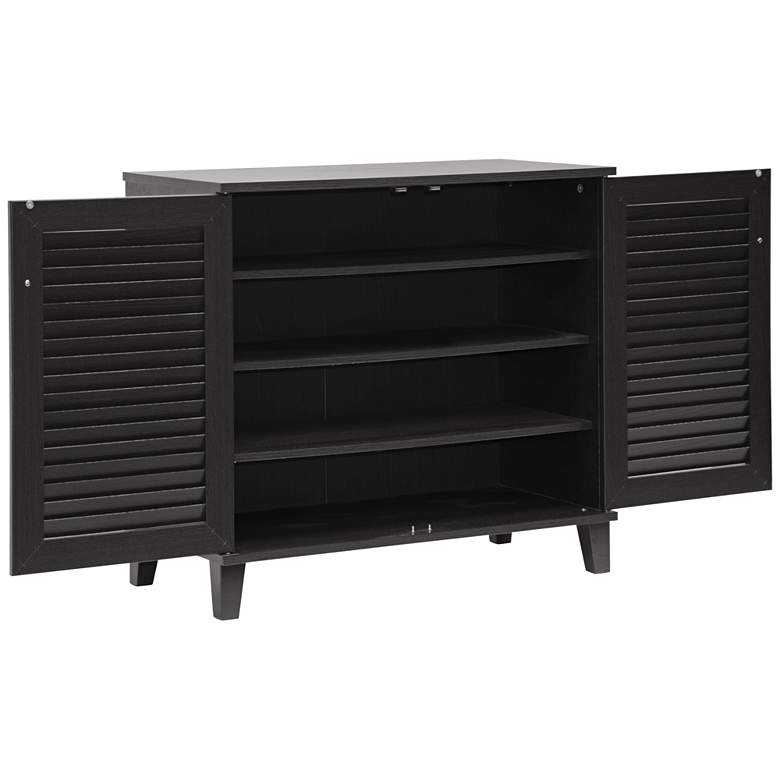 Image 3 Coolidge Espresso Shoe-Storage 2-Door Cabinet more views