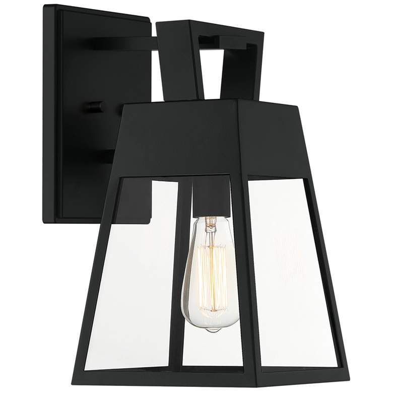 Image 2 Cooper 1 Light Matte Black Outdoor Wall Lantern