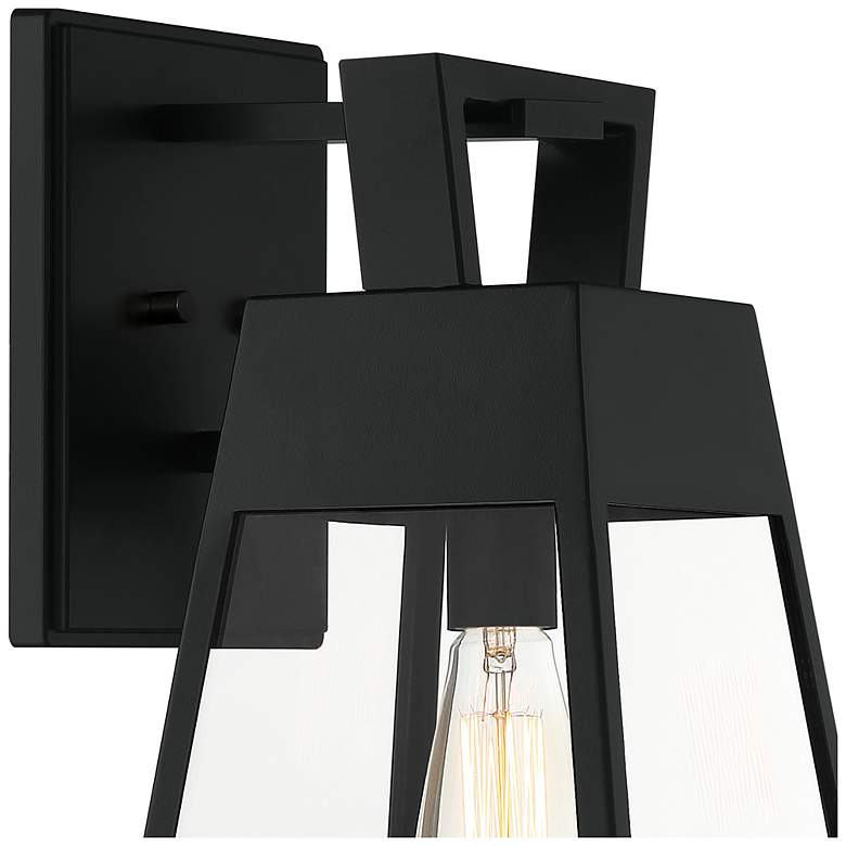 Image 3 Cooper 1 Light Matte Black Outdoor Wall Lantern more views