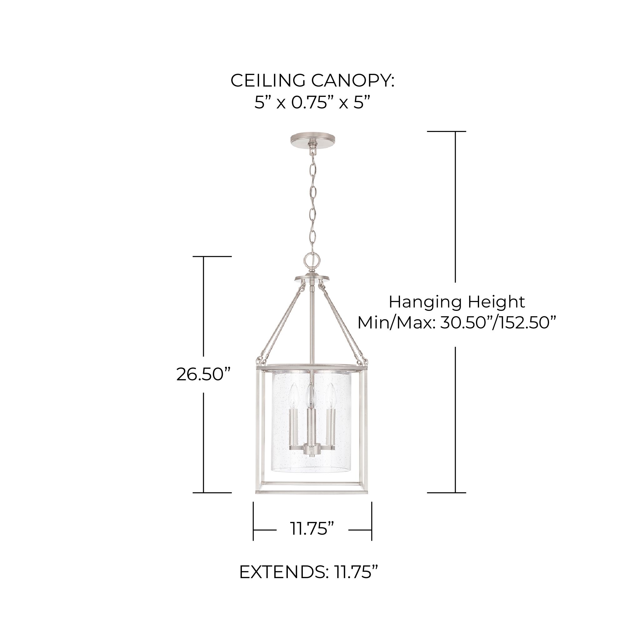 Cooper 11 3/4" Wide Brushed Nickel 4-Light Mini Pendant