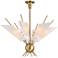 Cooper 32 1/4" Wide Aged Brass 12-Light LED Chandelier