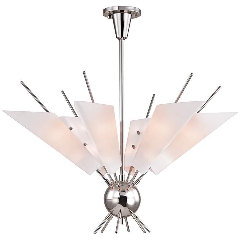 Image 1 Cooper 32 1/4" Wide Polished Nickel 12-Light LED Chandelier