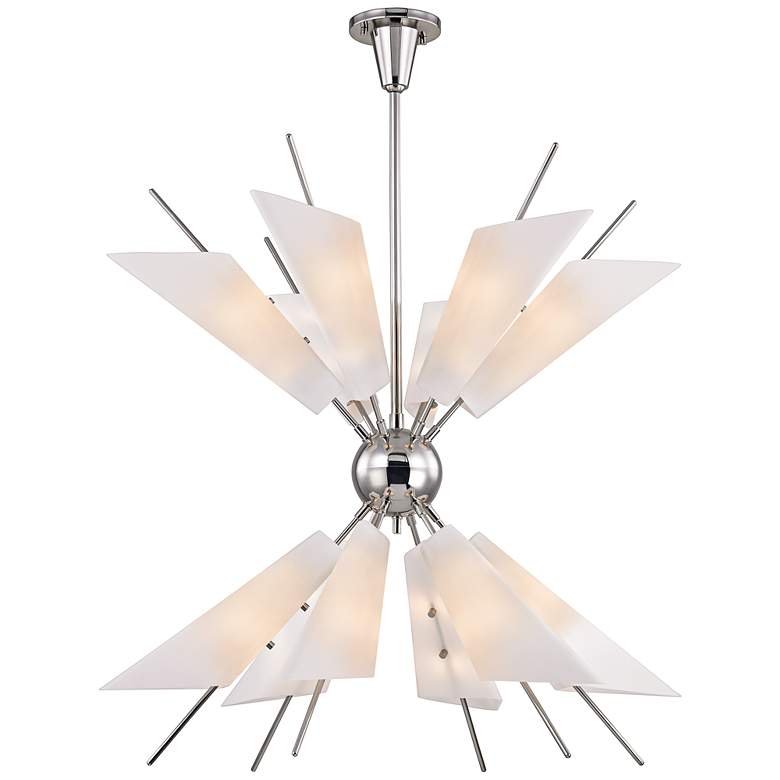 Image 1 Cooper 32 1/4" Wide Polished Nickel 24-Light LED Chandelier