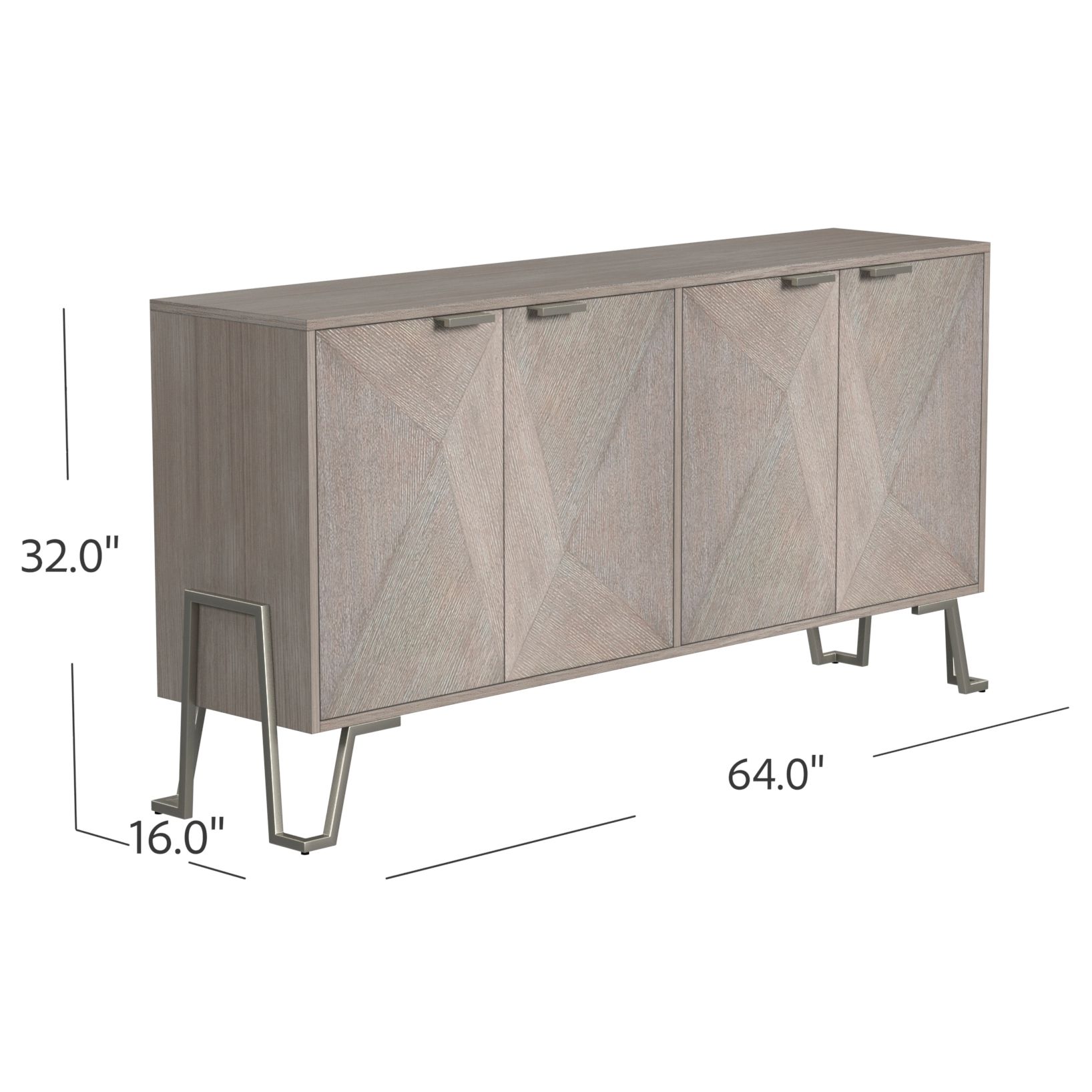 Image 6 Cooper 64" Long Gray Server more views