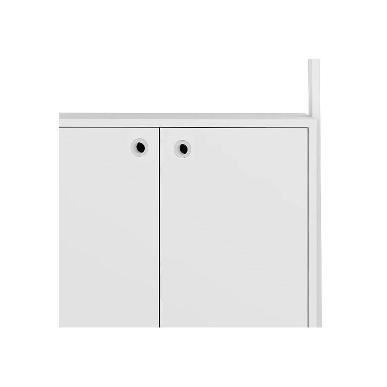 Image 3 Cooper 72 1/4" High 2-Shelf White Ladder Display Cabinet more views