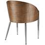Thumbnail3 of Cooper Black Vinyl and Silver Dining Chair more views