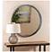Cooper Classics 34" Parson Gray Contemporary Round Wall Mirror