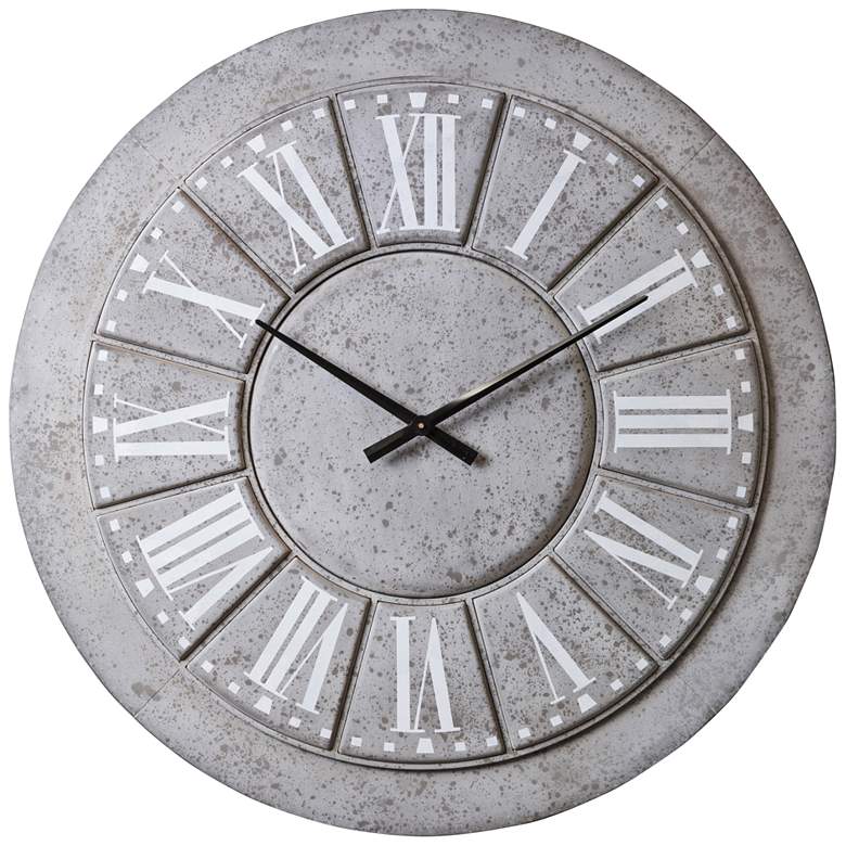 Image 1 Cooper Classics 39 1/2 inch Samuel Round Metal Wall Clock