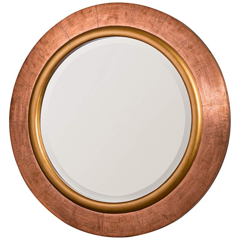 Image 1 Cooper Classics Aiden Copper 30 3/4 inch Round Wall Mirror