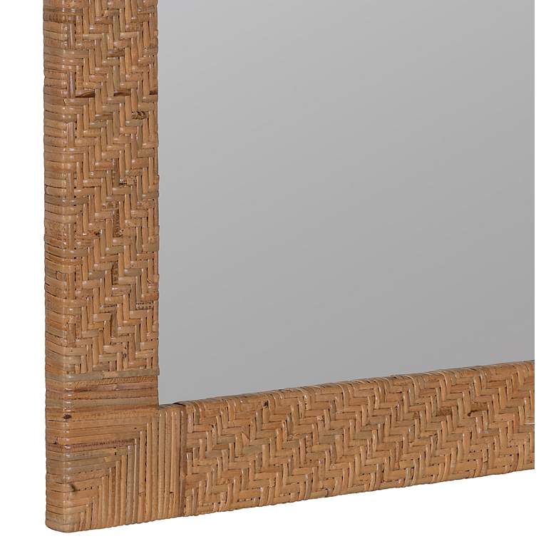 Image 2 Cooper Classics Alexina 40 3/4" High Natural Rattan Wall Mirror more views