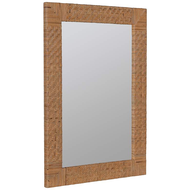 Image 3 Cooper Classics Alexina 40 3/4" High Natural Rattan Wall Mirror more views