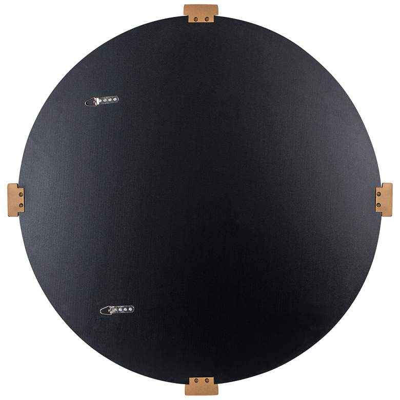 Image 4 Cooper Classics Aubrey Gold 35 1/2" Round Wall Mirror more views