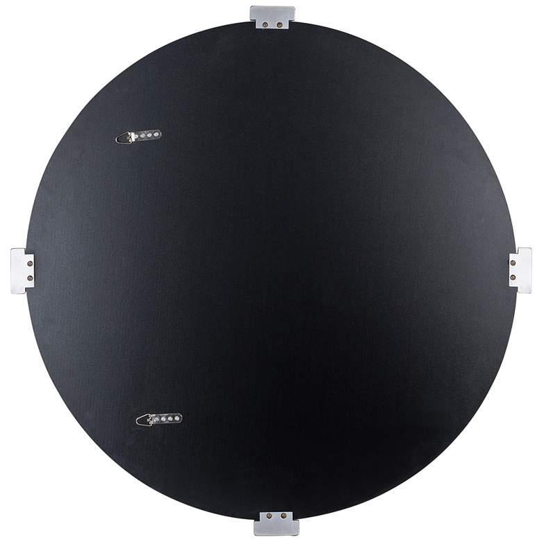 Image 4 Cooper Classics Aubrey Silver 35 1/2" Round Wall Mirror more views