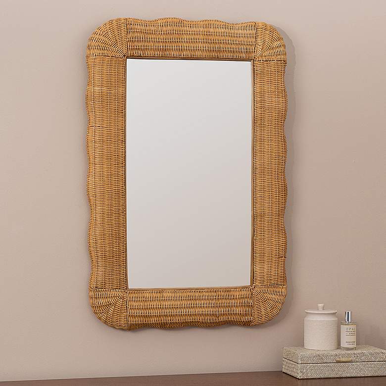 Image 1 Cooper Classics Auden Natural 25 inch x 37 inch Wall Mirror