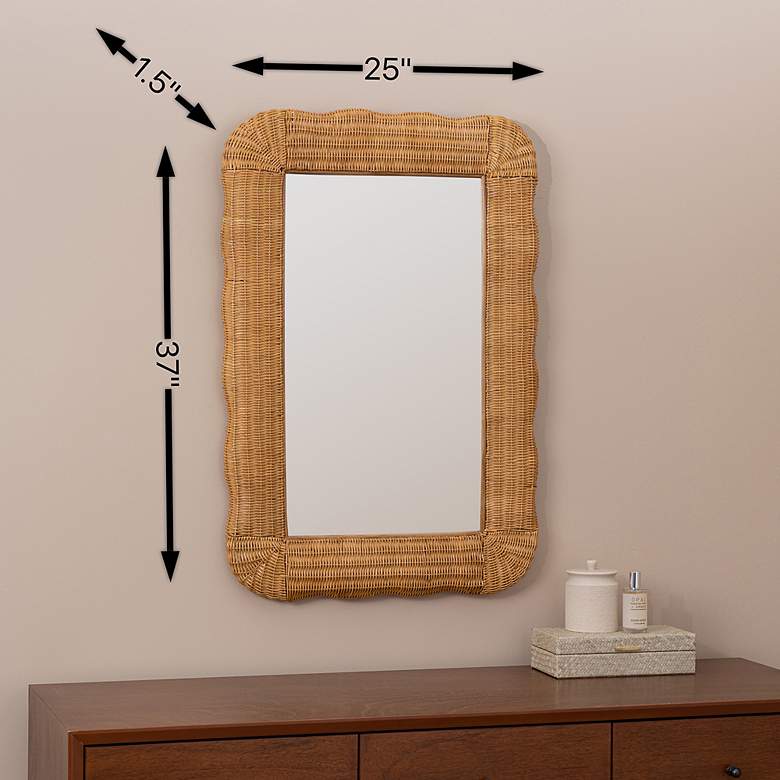 Image 7 Cooper Classics Auden Natural 25 inch x 37 inch Wall Mirror more views