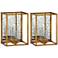 Cooper Classics Avery 2-Piece Gold Leaf Candle Holders