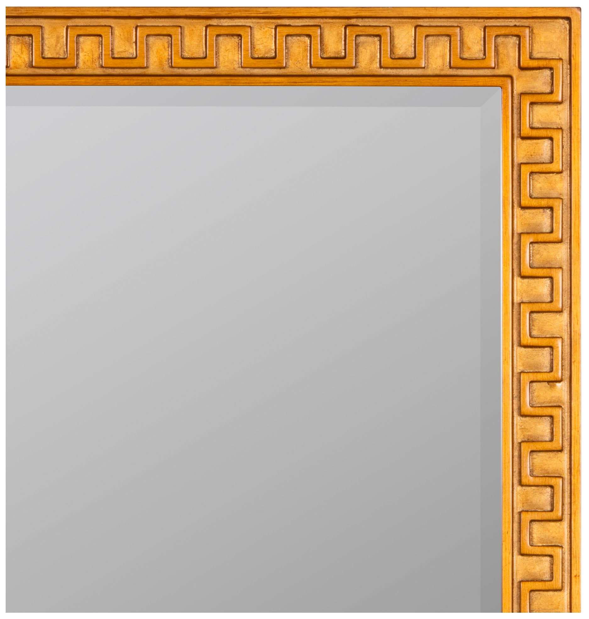Cooper Classics Brook 36" High Antique Gold Serpentine Wall Mirror