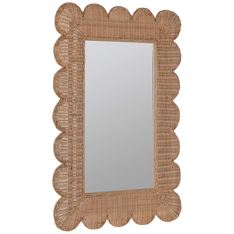 Image 2 Cooper Classics Brooke Natural 29 inch x 40 1/2 inch Wall Mirror more views