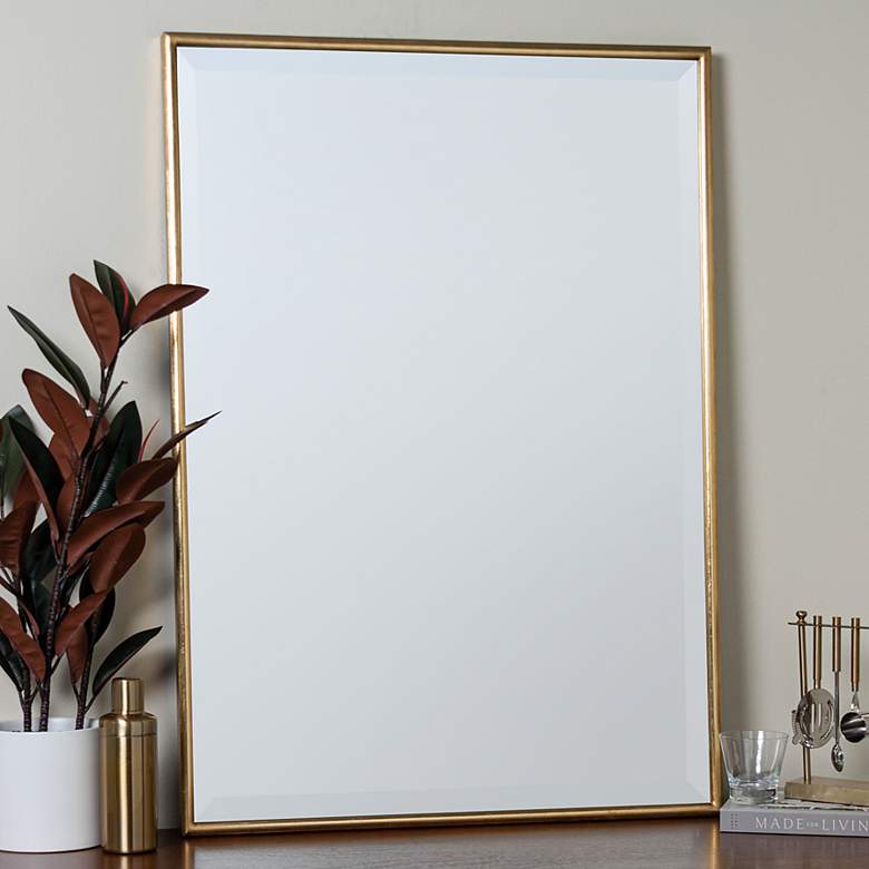 Image 1 Cooper Classics Callie Gold 30 inch x 42 inch Wall Mirror