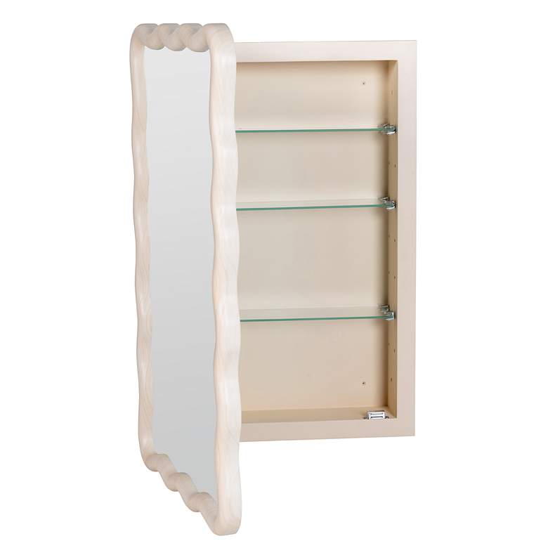 Image 2 Cooper Classics Candace 31" High Medicine Cabinet White Wall Mirror more views