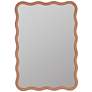 Cooper Classics Candace 40" High Pumpkin Spice Wood Wall Mirror