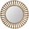 Cooper Classics Charleigh Natural 34" Round Wall Mirror