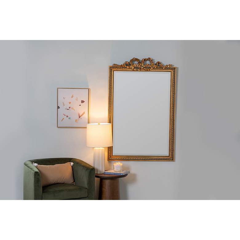 Image 5 Cooper Classics Clarence Antique Gold 34" x 52" Wall Mirror more views