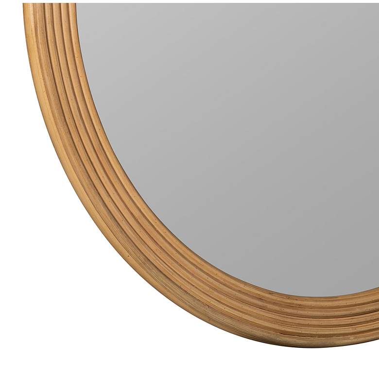 Image 3 Cooper Classics Deena Natural 32" Round Wall Mirror more views