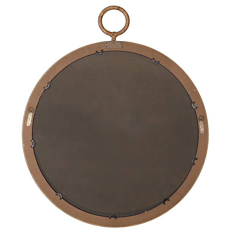 Image 6 Cooper Classics Deena Natural 32" Round Wall Mirror more views