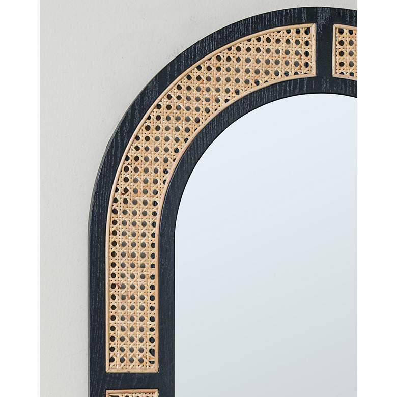 Image 4 Cooper Classics Emma Natural and Black 24 inch x 38 inch Wall Mirror more views