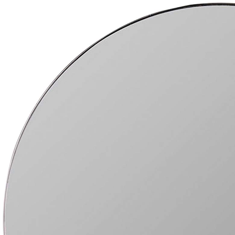Image 2 Cooper Classics Franco Matte Black 34" Round Wall Mirror more views