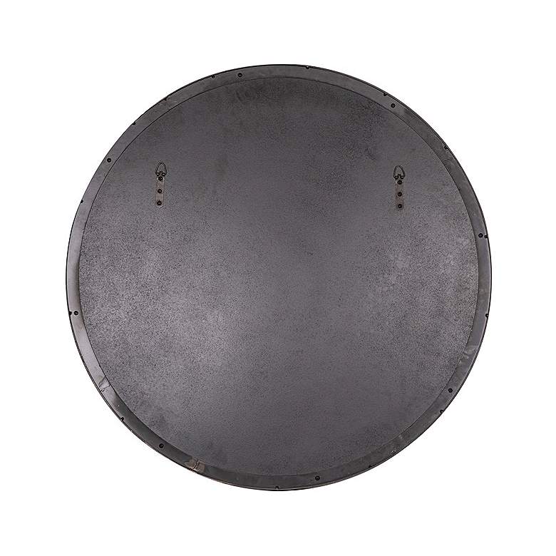 Image 4 Cooper Classics Franco Matte Black 34" Round Wall Mirror more views