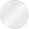 Cooper Classics Franco Silver Metal 34" Round Wall Mirror