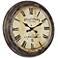 Cooper Classics Frye 27 1/2" Wide Aged Wall Clock