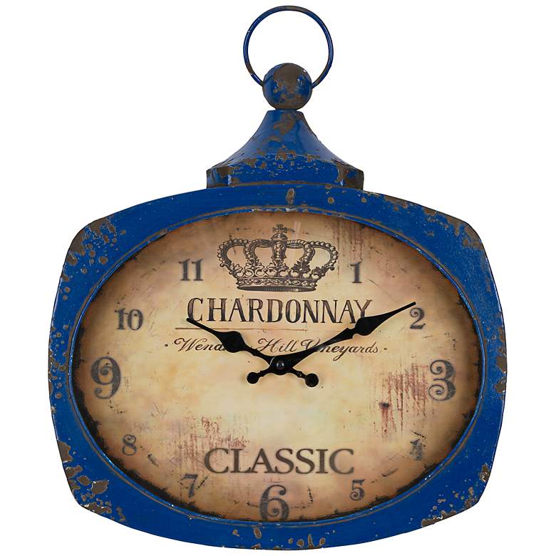 Image 1 Cooper Classics Glaina 17 inch High Vintage-Style Wall Clock