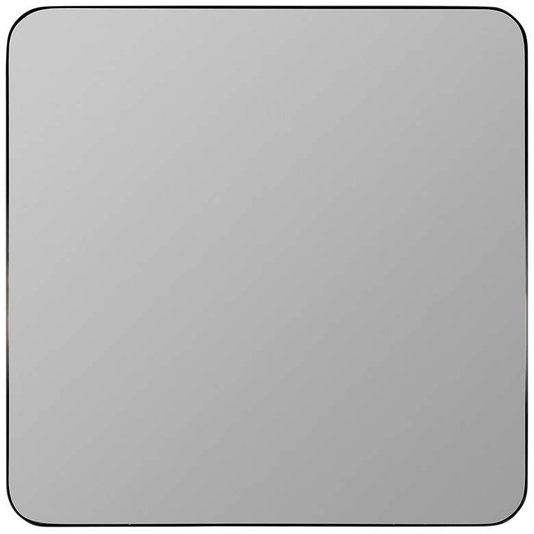 Image 2 Cooper Classics Hailey 33 3/4" x 34" Matte Black Square Mirror