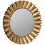 2_Cooper Classics Harlow Metallic Gold 36" Round Wall Mirror more views